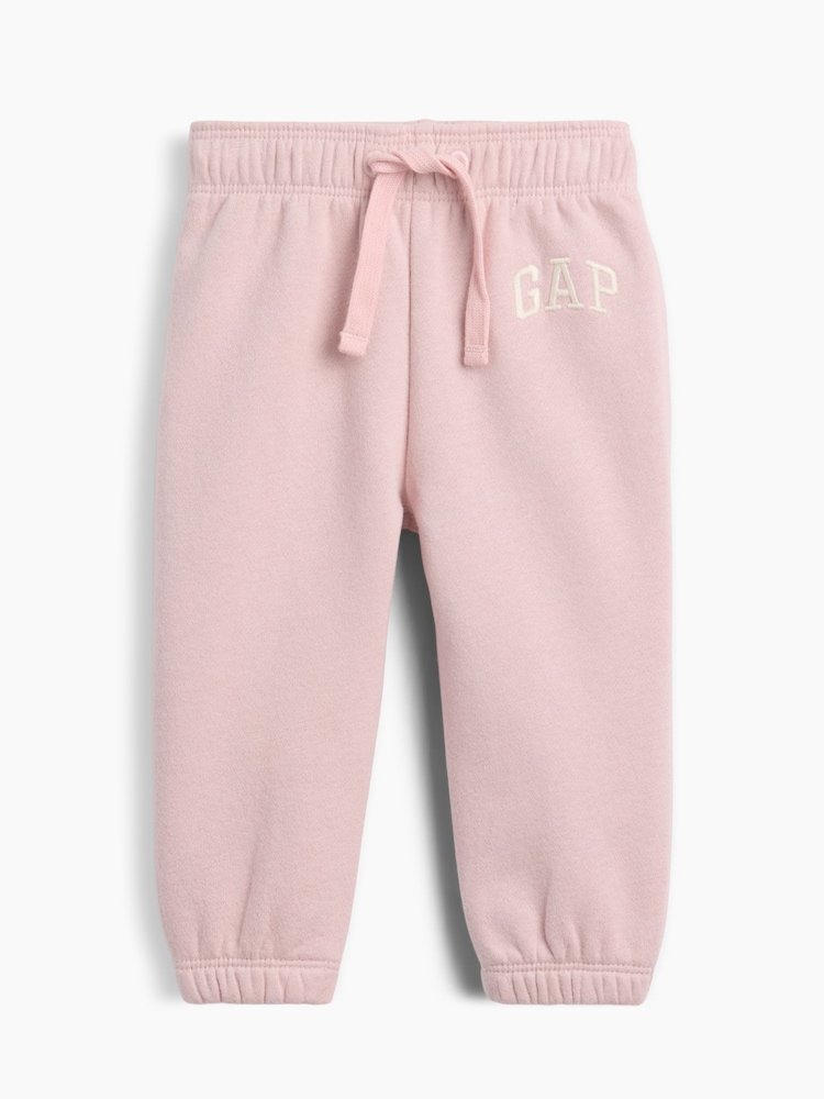 Gap Pink Baby VintageSoft Logo Joggers (0-24mths) - Image 1 of 2 Gap Pink Baby VintageSoft Logo Joggers (0-24mths) - Image 1 of 2