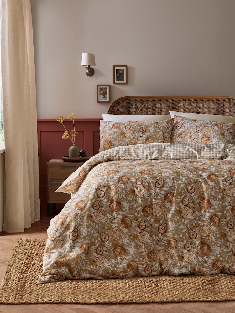 Dreams & Drapes Natural Orchard Pears Duvet Cover & Pillowcase Set - Image 1 of 4 Dreams & Drapes Natural Orchard Pears Duvet Cover & Pillowcase Set - Image 1 of 4
