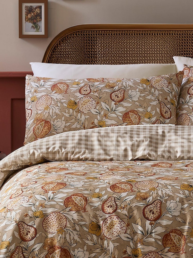 Dreams & Drapes Natural Orchard Pears Duvet Cover & Pillowcase Set - Image 2 of 4 Dreams & Drapes Natural Orchard Pears Duvet Cover & Pillowcase Set - Image 2 of 4