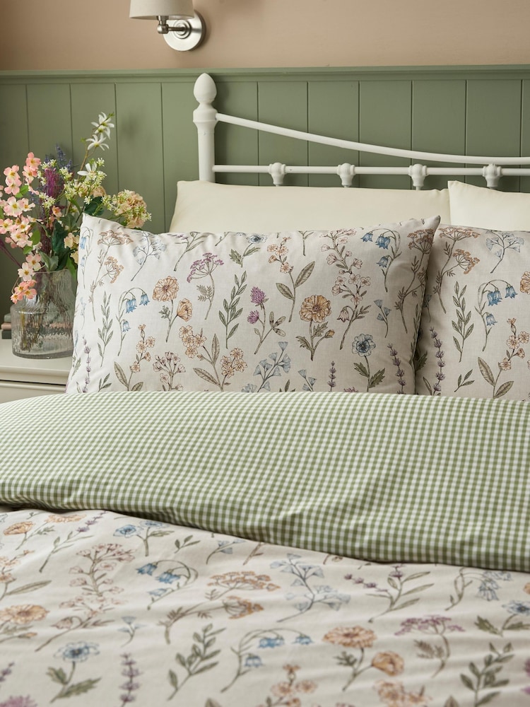 Dreams & Drapes Multi Meadow Floral Duvet Cover & Pillowcase Set - Image 1 of 4 Dreams & Drapes Multi Meadow Floral Duvet Cover & Pillowcase Set - Image 1 of 4