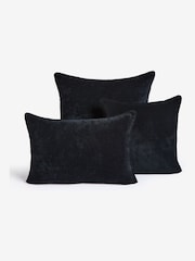 Black 45 x 45cm Soft Velour Cushion - Image 4 of 6