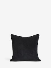 Black 45 x 45cm Soft Velour Cushion - Image 5 of 6