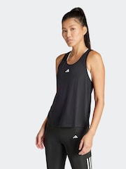 adidas Black Train Essentials Minimal Branding Racerback Tank Top - Image 1 of 7