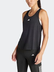 adidas Black Train Essentials Minimal Branding Racerback Tank Top - Image 5 of 7