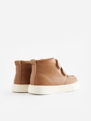 Tan Brown/White Wide Fit (G) Warm Lined Touch Fastening Boots - Image 3 of 5