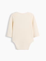 Gap Pink Bow Logo Long Sleeve Bodysuit (0-24mths) - Image 2 of 3