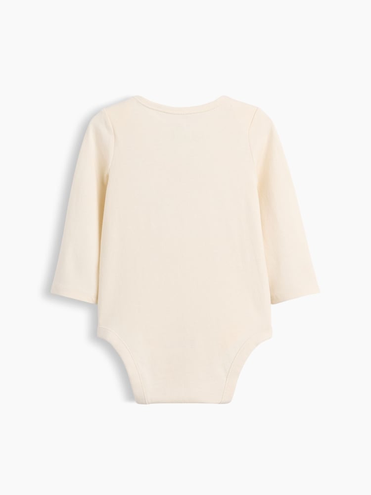 Gap Pink Bow Logo Long Sleeve Bodysuit (0-24mths) - Image 2 of 3 Gap Pink Bow Logo Long Sleeve Bodysuit (0-24mths) - Image 2 of 3