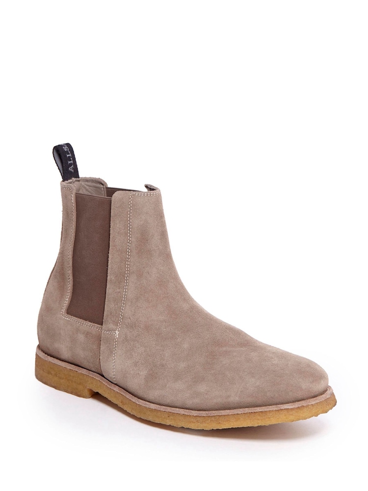AllSaints Brown Chelsea Suede Rhett Boots - Image 2 of 6