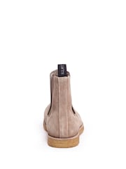 AllSaints Brown Chelsea Suede Rhett Boots - Image 3 of 6