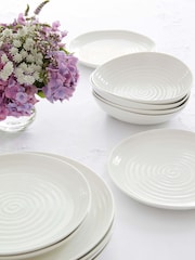 Portmeirion White Sophie Conran Coupe 12 piece Dinnerware Set - Image 1 of 2