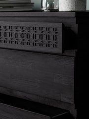 Gallery Home Black Boho Boutique 4 Drawer Chest - Image 2 of 3