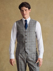 Barbour® Beige Check Waistcoat - Image 1 of 15
