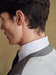 Barbour® Beige Check Waistcoat - Image 5 of 15
