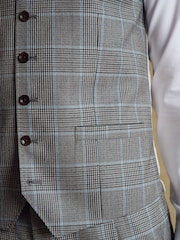 Barbour® Beige Check Waistcoat - Image 7 of 15