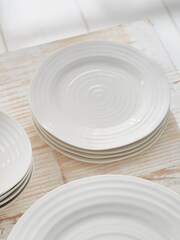 Portmeirion Set of 4 White Dinner Plate Set - Image 1 of 2