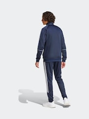adidas Blue adidas Sportswear 3-Stripes Doubleknit Track Suit - Image 2 of 14