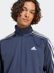 adidas Blue adidas Sportswear 3-Stripes Doubleknit Track Suit - Image 5 of 14