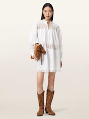 AllSaints White Talisa Dress - Image 6 of 7