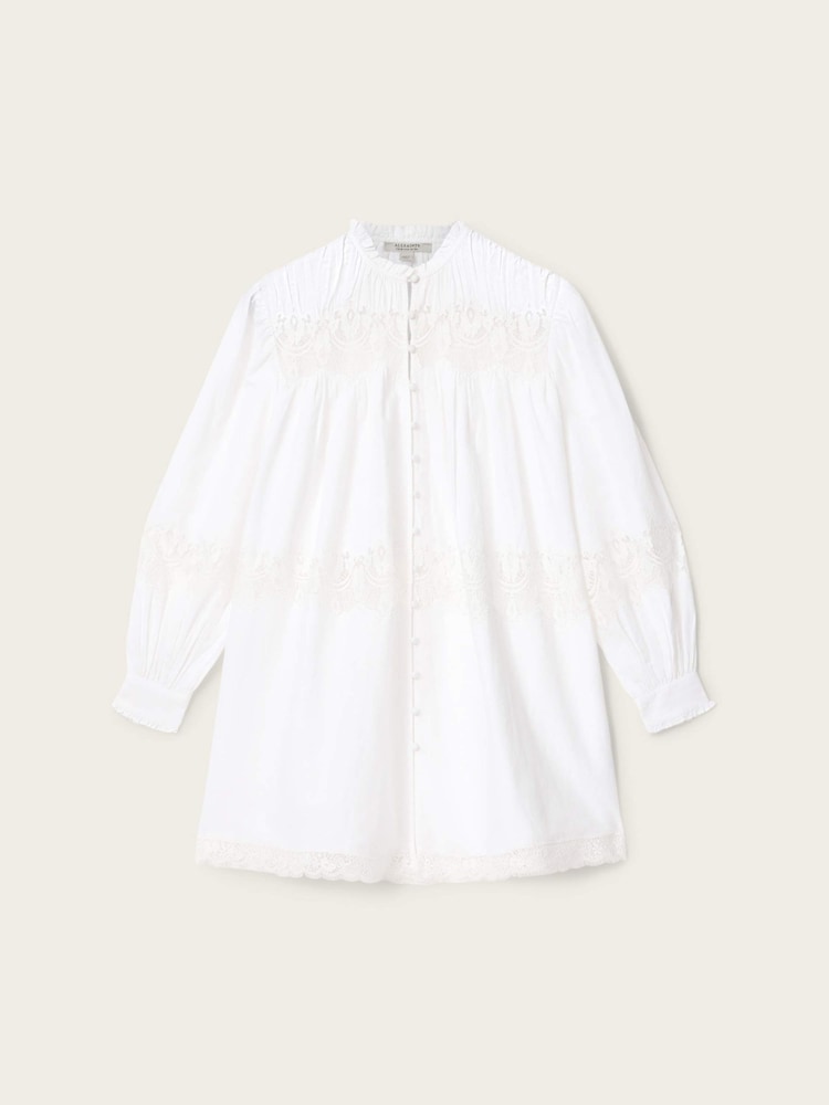 AllSaints White Talisa Dress - Image 7 of 7