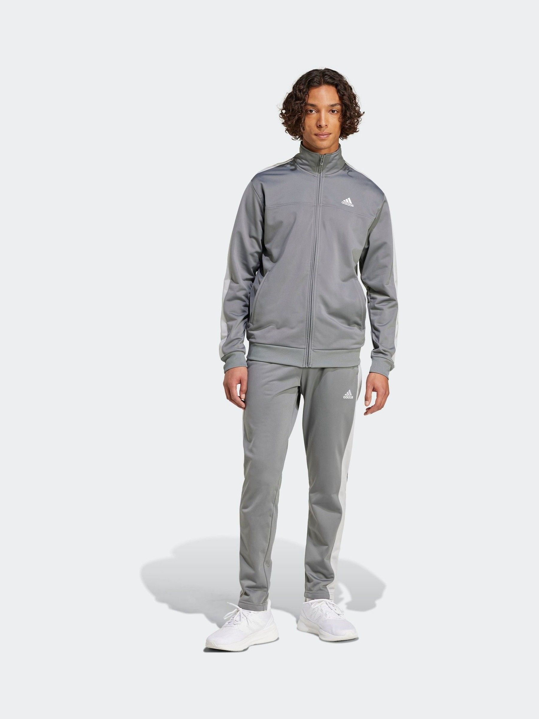 Buy adidas Grey Tricot Colourblock Tracksuit from Next Luxembourg