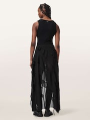 AllSaints Black Melody Skirt - Image 6 of 7