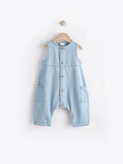 Denim Baby 100% Cotton Jumpsuit (0mths-2yrs) - Image 1 of 9