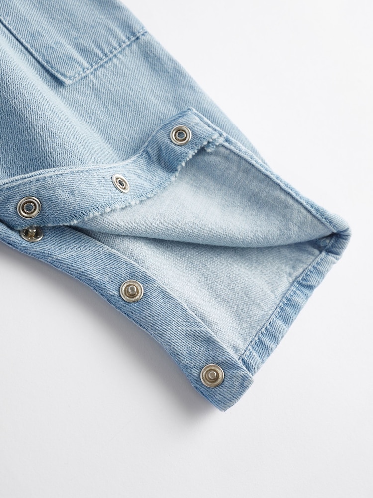 Denim Baby 100% Cotton Jumpsuit (0mths-2yrs) - Image 9 of 9 Denim Baby 100% Cotton Jumpsuit (0mths-2yrs) - Image 9 of 9