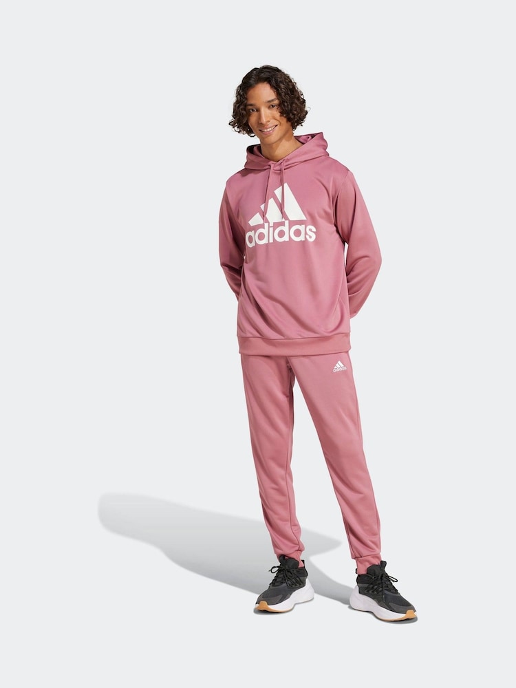 Rot - adidas Sportswear Trainingsanzug aus Frottee mit Kapuze - Bild 1 von 5 Rot - adidas Sportswear Trainingsanzug aus Frottee mit Kapuze - Bild 1 von 5