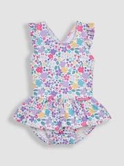 JoJo Maman Bébé Pastel Swimsuit With Integral Nappy - Image 3 of 5