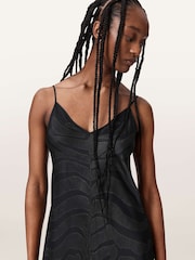 AllSaints Black Leona Dress - Image 3 of 6