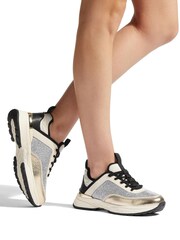 Carvela Elite Jewel Runner Gold Trainers - Image 1 of 3
