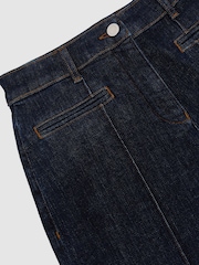 Dunkelblau - Reiss Claude Schlag-Jeans mit Biesen-Detail - Bild 6 von 7