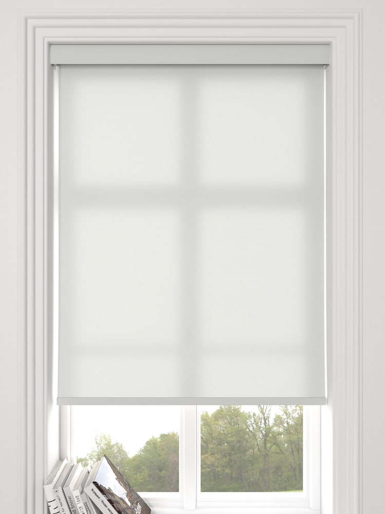 Frost Grey Asher Made To Measure Light Filtering Roller Blind - Image 1 of 5