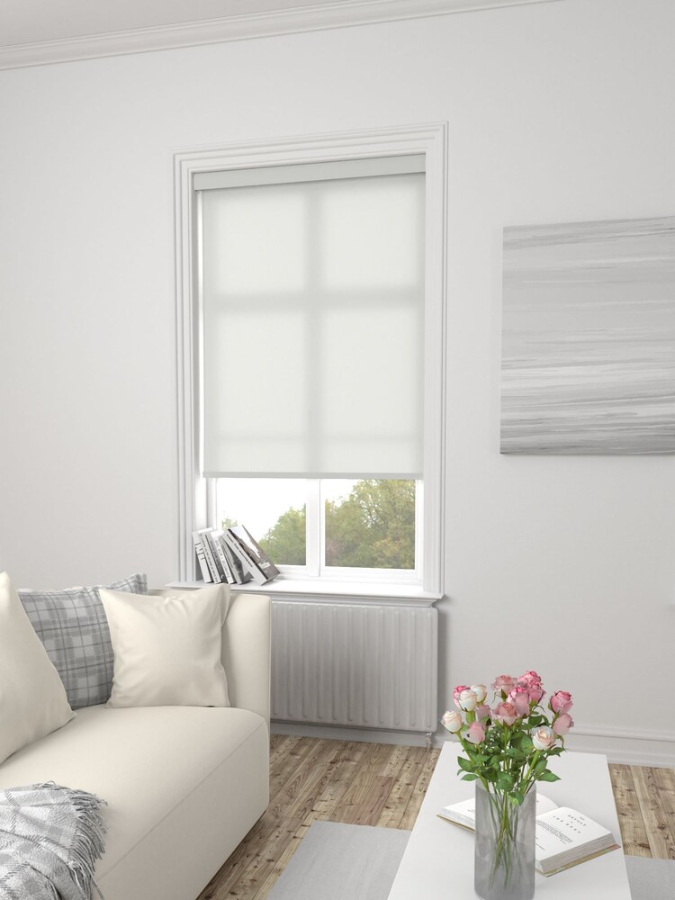 Frost Grey Asher Made To Measure Light Filtering Roller Blind - Image 2 of 5