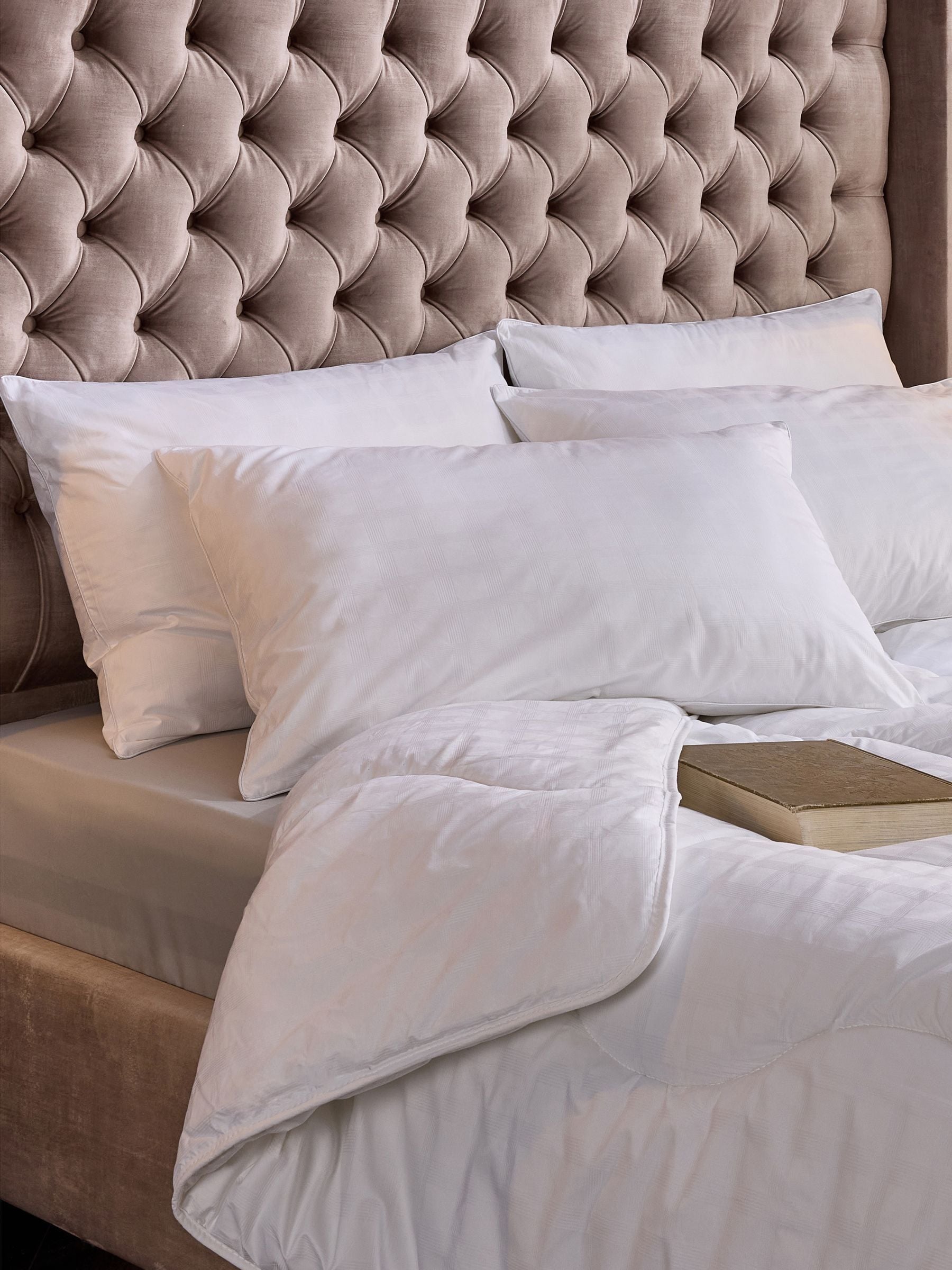 Snuggledown Unisex White 1 Pack Retreat Indulgent Cotton Soft Support Pillow In - Image 5
