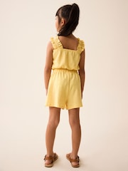 Yellow Textured Vest and Short Set (3-16yrs) - Image 3 of 8