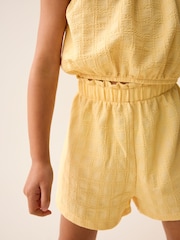 Yellow Textured Vest and Short Set (3-16yrs) - Image 5 of 8