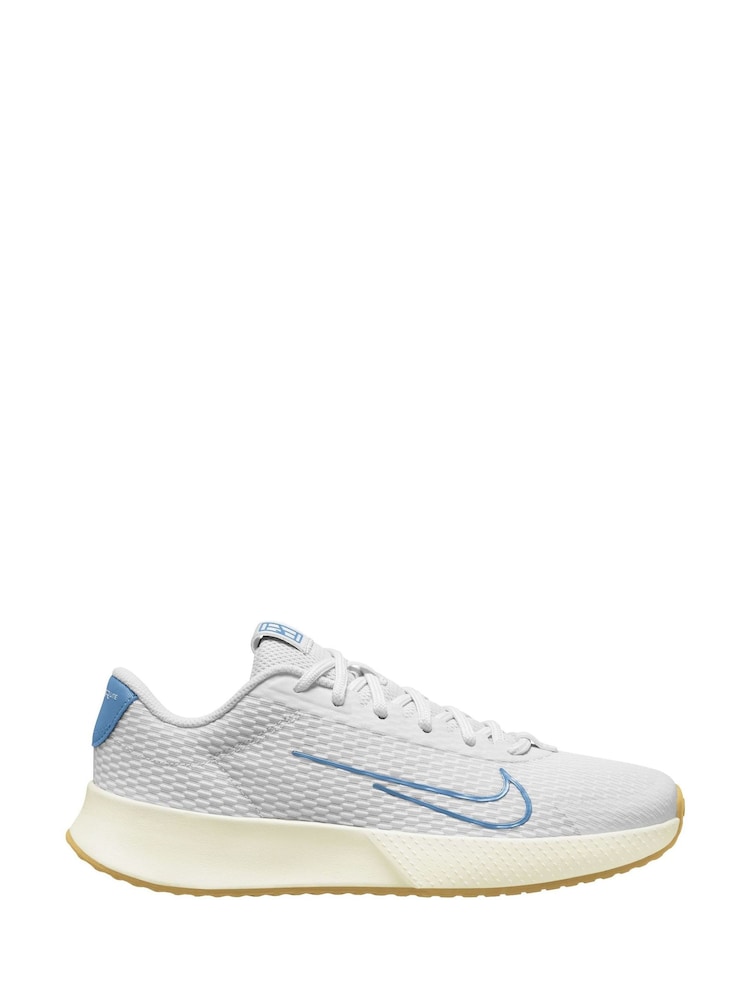 Nike White/Blue Court Vapor Lite 2 Hard Court Tennis Shoes - Image 1 of 4