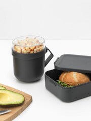 Brabantia Grey Make & Take Lunch Set - Soup Mug & Lunch Box - Image 8 of 8