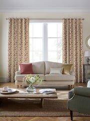 Laura Ashley Red Earlston Stripe Made To Measure Curtains - Image 2 of 10