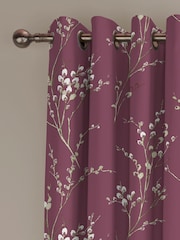 Laura Ashley Plum Pussy Willow Made To Measure Curtains - Image 1 of 10