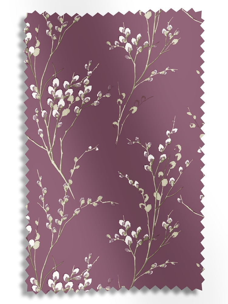 Laura Ashley Plum Pussy Willow Made To Measure Curtains - Image 10 of 10