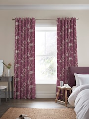 Laura Ashley Plum Pussy Willow Made To Measure Curtains - Image 2 of 10