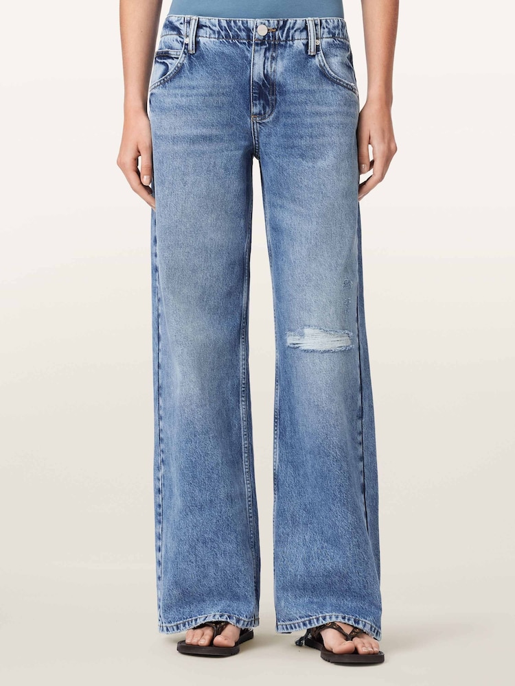 AllSaints Blue Tia Jeans - Image 1 of 7