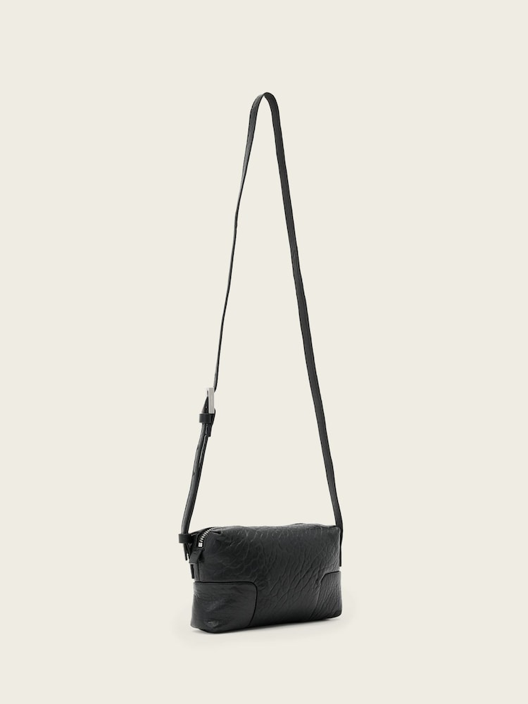 AllSaints Black Ares Micro Cross-Body Bag - Image 6 of 6