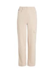 Calvin Klein Jeans Cream High Rise Corduroy Trousers - Image 4 of 5