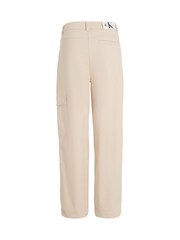 Calvin Klein Jeans Cream High Rise Corduroy Trousers - Image 5 of 5