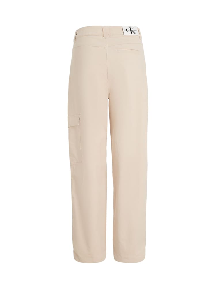 Calvin Klein Jeans Cream High Rise Corduroy Trousers - Image 5 of 5
