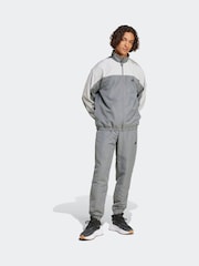 adidas Grey Sportswear Woven Colorblock Tracksuit - Image 1 of 1
