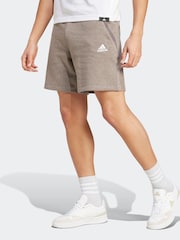 adidas Grey Seasonal Essentials Melange Shorts - Image 1 of 6